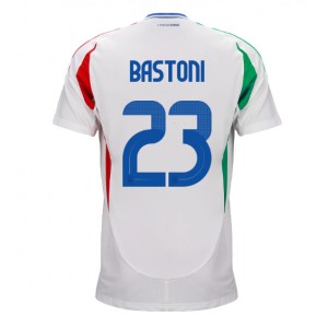 Fotbalové Dres Itálie Alessandro Bastoni #23 Venkovní Oblečení ME 2024 Krátký Rukáv
